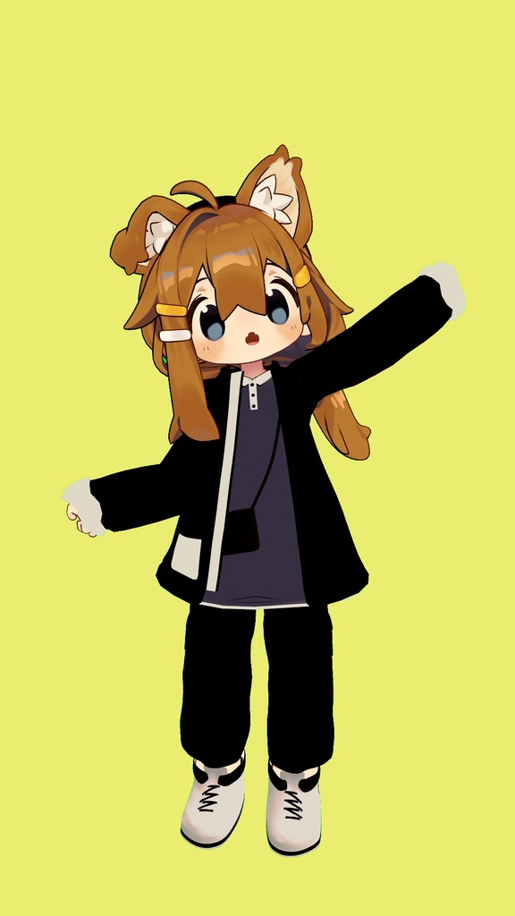 【VRC想定】ストリートファッション4点セット(まめひなた対応)【3D素材】