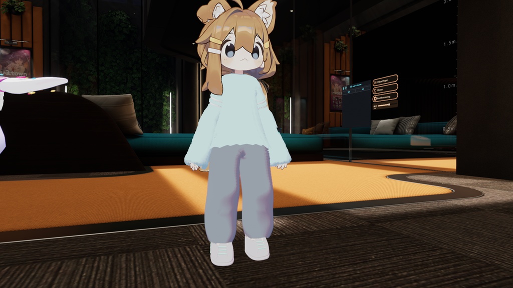 【VRC想定】ふわモコパジャマ4点セット(まめひなた対応)【3D素材】