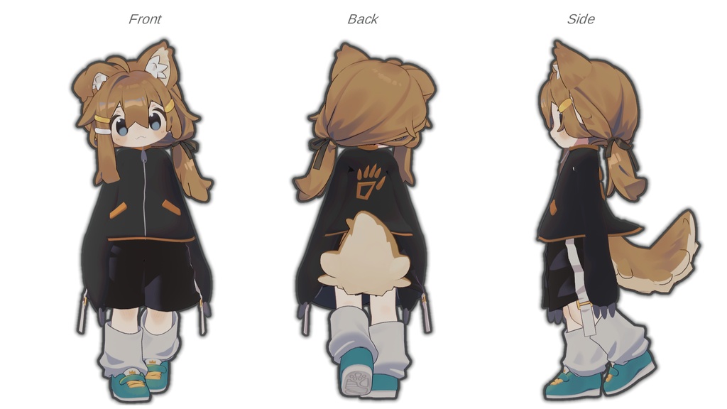 【VRC想定】熊ジャージ(まめひなた対応)【3D素材】