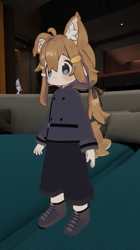 【VRC想定】軍服風制服(まめひなた対応)【3D素材】