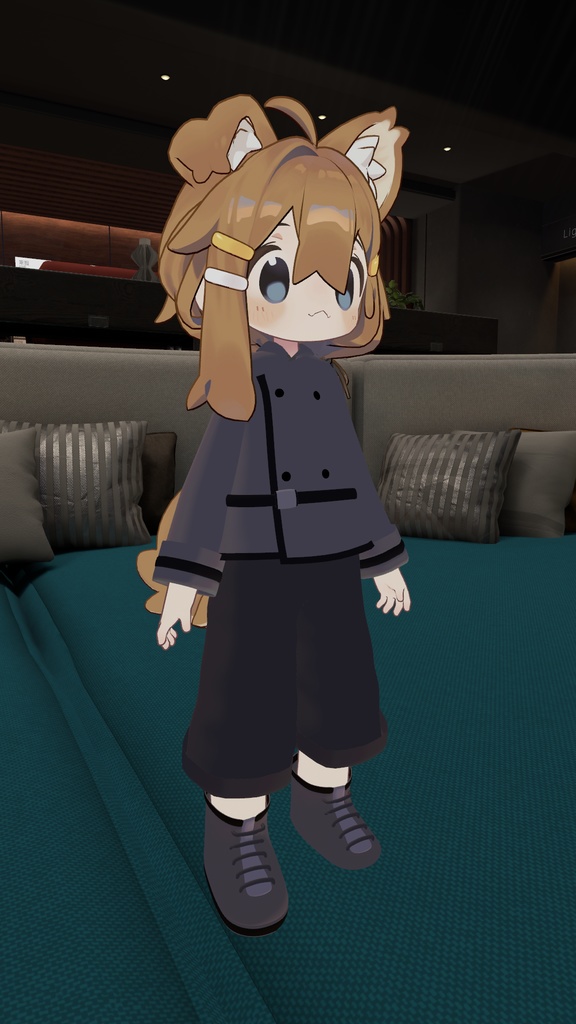 【VRC想定】軍服風制服(まめひなた対応)【3D素材】