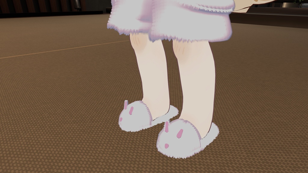 【VRC想定】もこもこウサギルームウェア(まめひなた対応)【3D素材】
