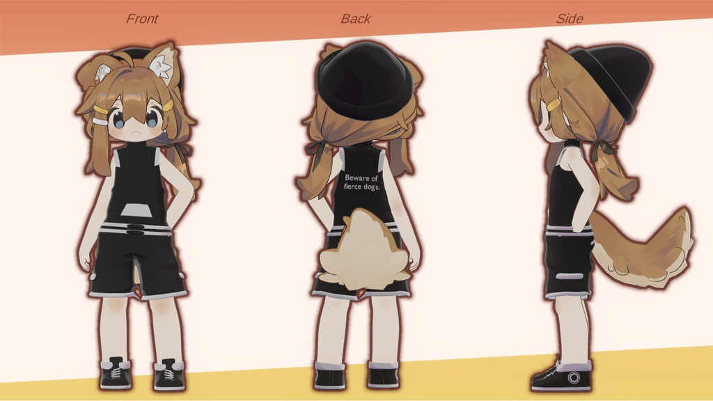 【VRC想定】ストリートファッションセット第二弾(まめひなた対応)【3D素材】