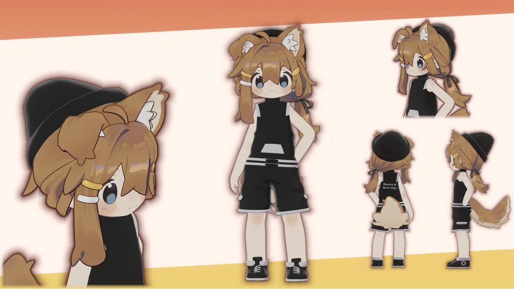 【VRC想定】ストリートファッションセット第二弾(まめひなた対応)【3D素材】