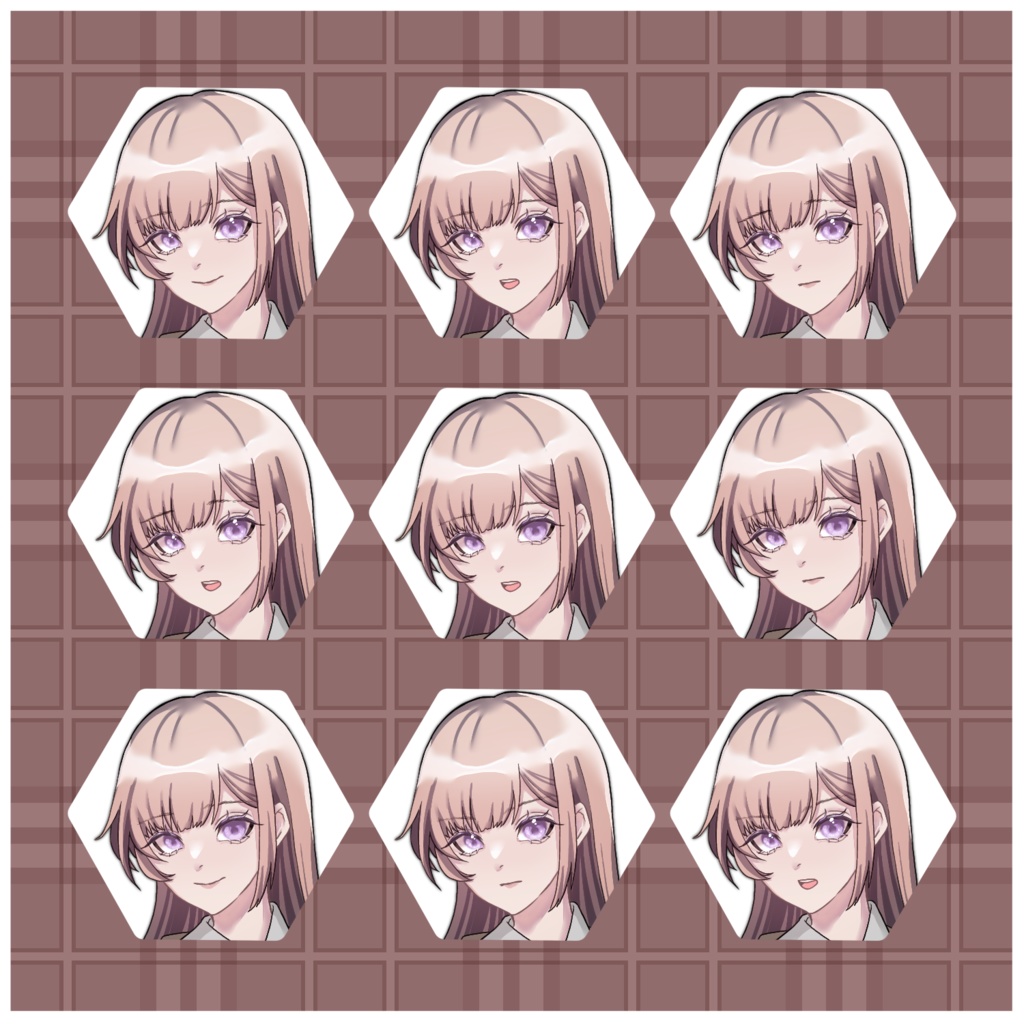 立ち絵素材(女子高生風)無料有