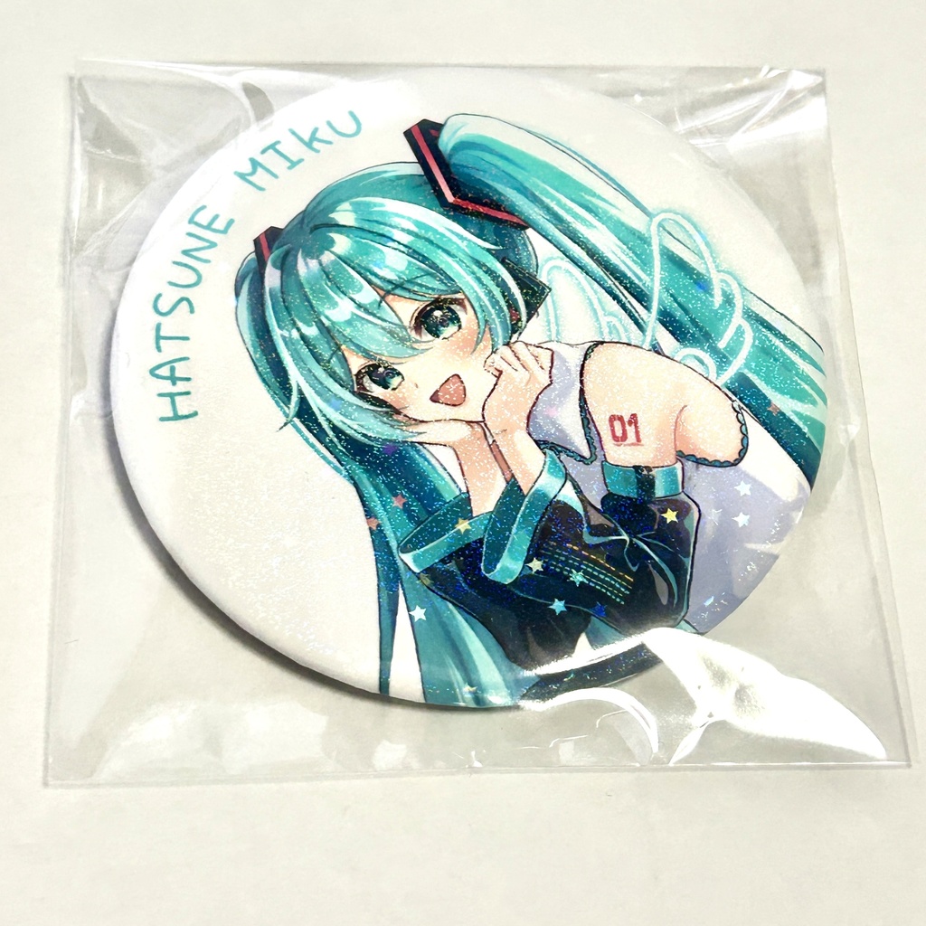 初音ミク キラキラ缶バッジ