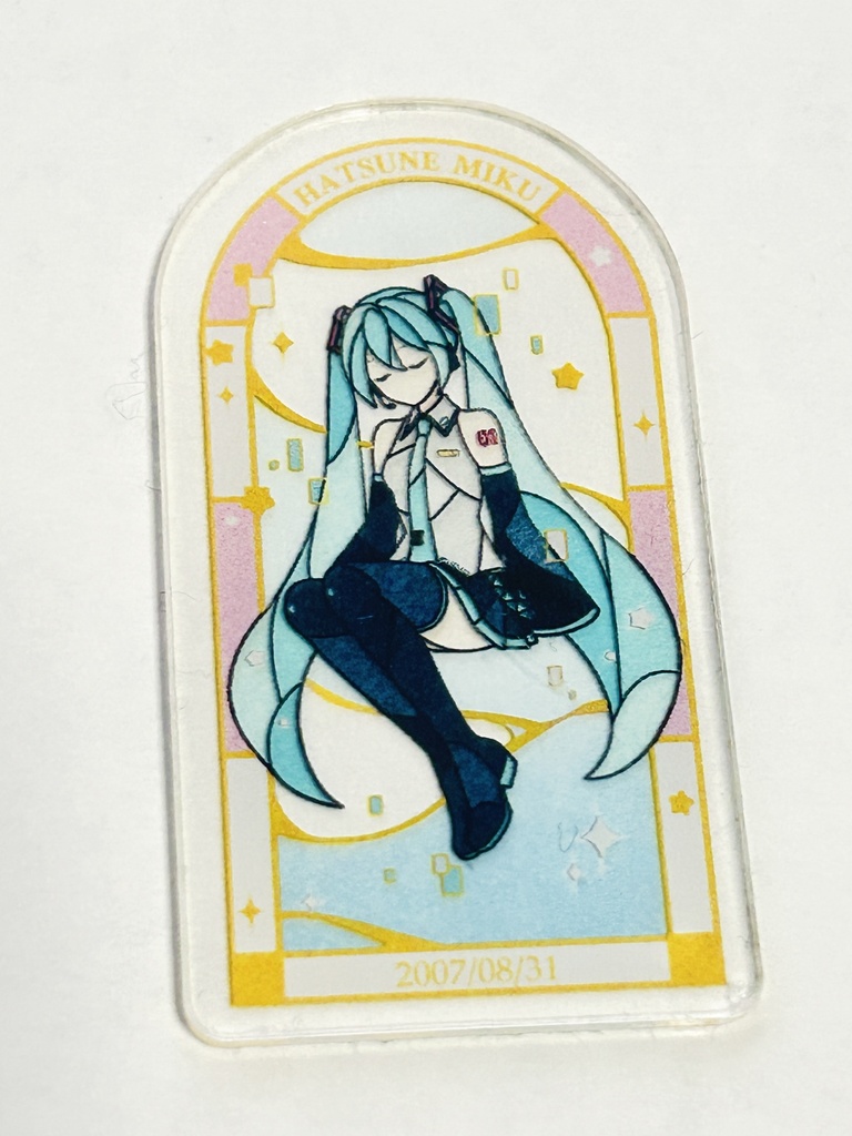 初音ミク ステンドグラス風アクリルシール