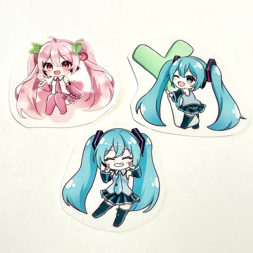 初音ミク クリアシール