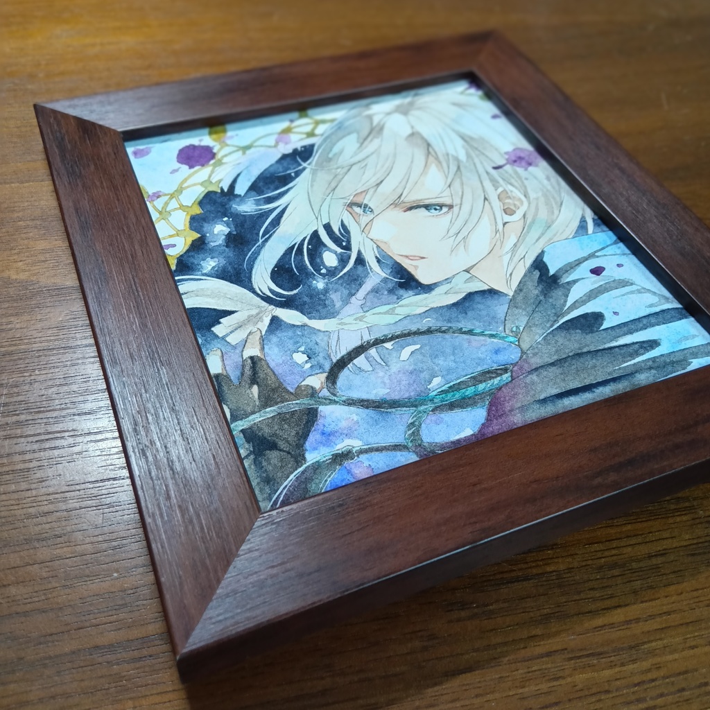 【原画】「悠」水彩画 額装