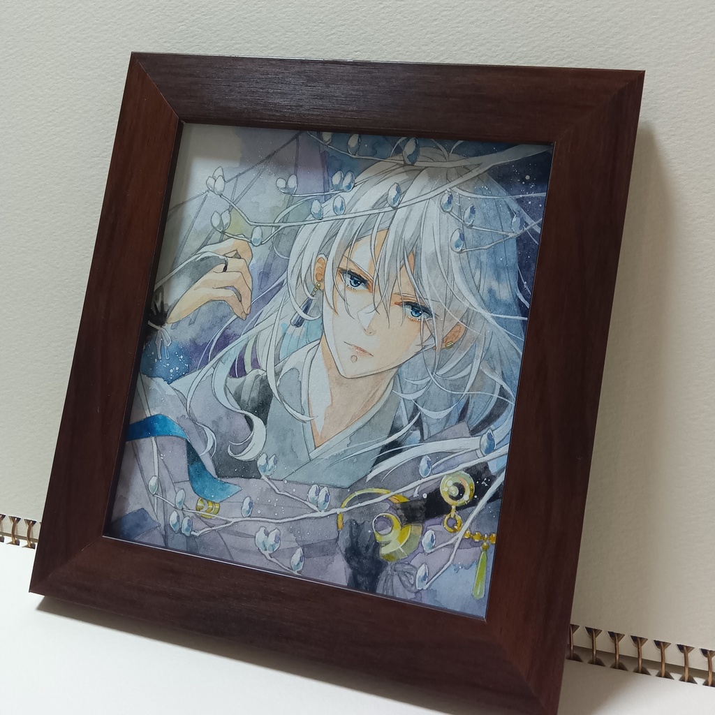 【原画】「悠2」水彩画 額装