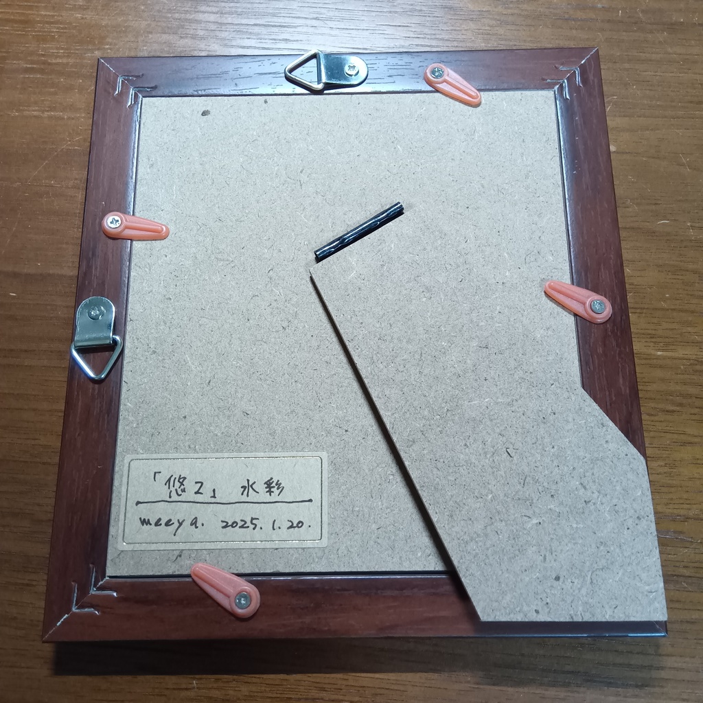 【原画】「悠2」水彩画 額装