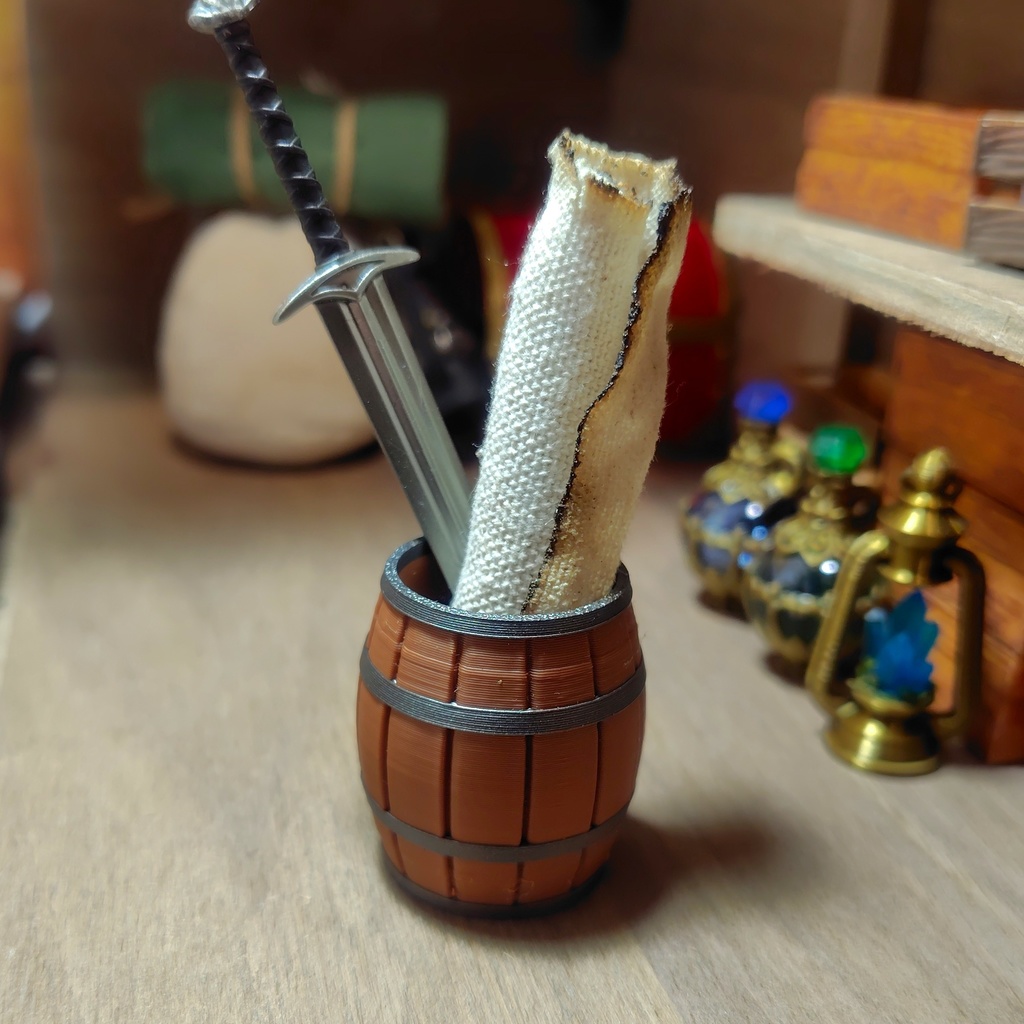【樽の置物】ファンタジー/魔法のアイテム