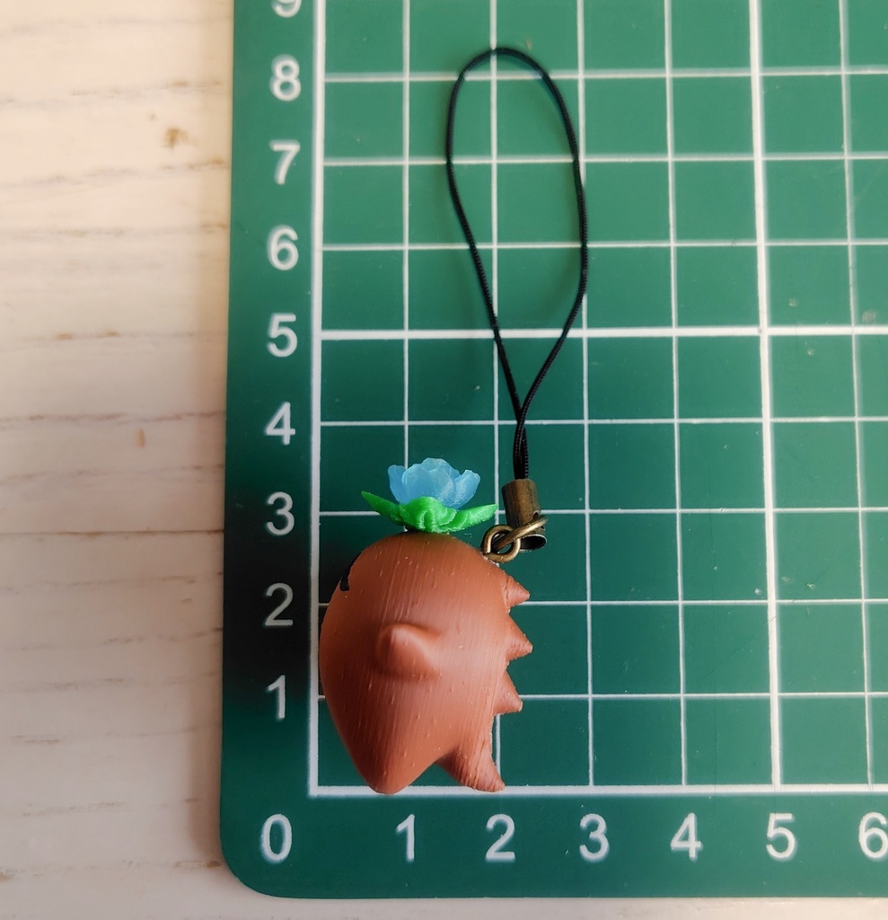 【マンドレイク(青花)ストラップ】ファンタジー/魔法の植物