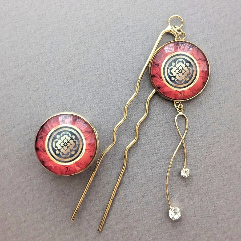 (全125振) 華紋【帯留】刀剣乱舞イメージアクセサリー