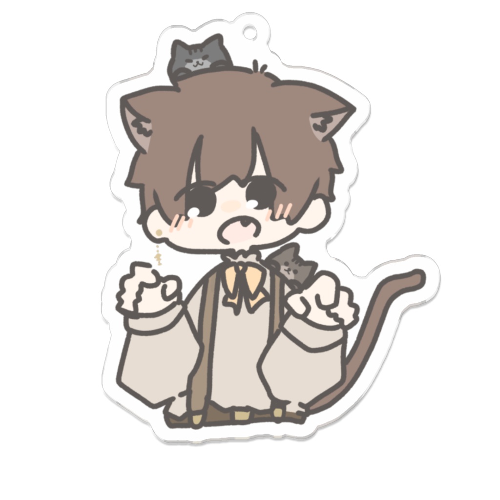 ねこ街アクリルキーホルダー