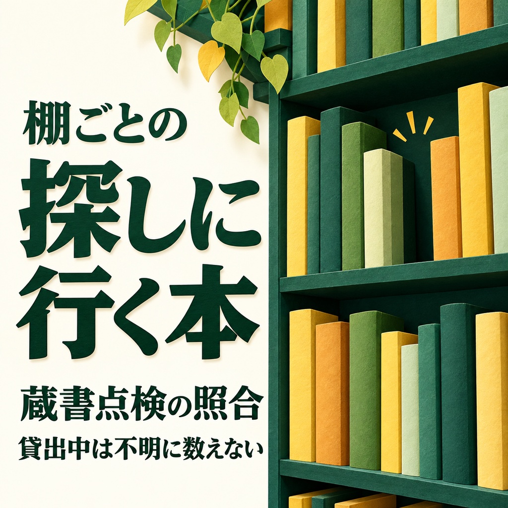蔵書点検の照合｜台帳と読み取りで不明本・場所違い・重複を一覧（体験版あり）