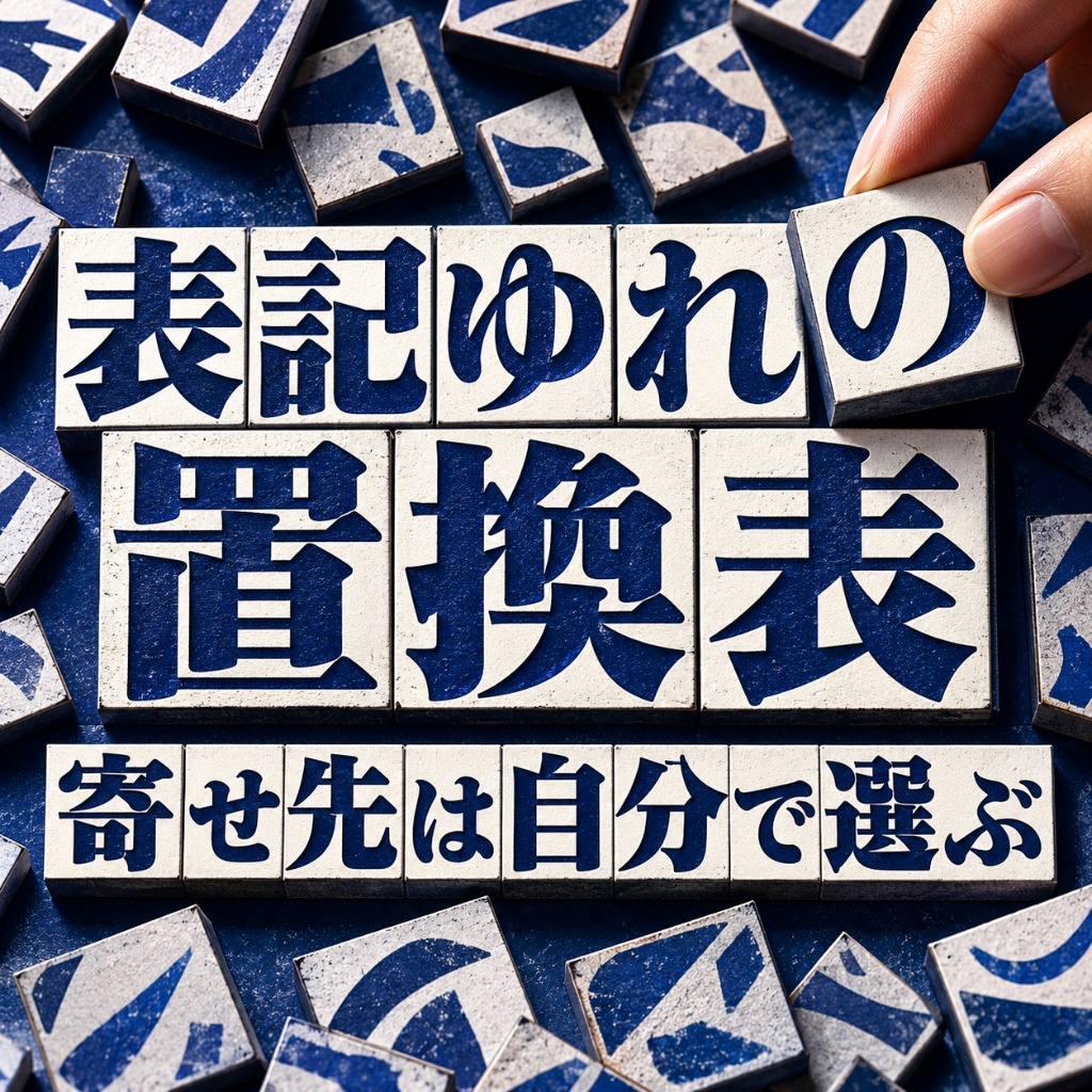 ピボットが同じ人で割れる表記ゆれの置換表|先月の置換表を今月も・寄せ先は自分で選ぶ(体験版あり)