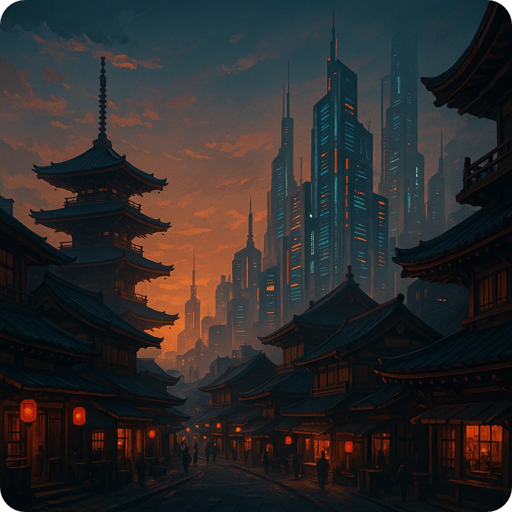 Neo Kyoto Vision ― 和風近未来都市アート