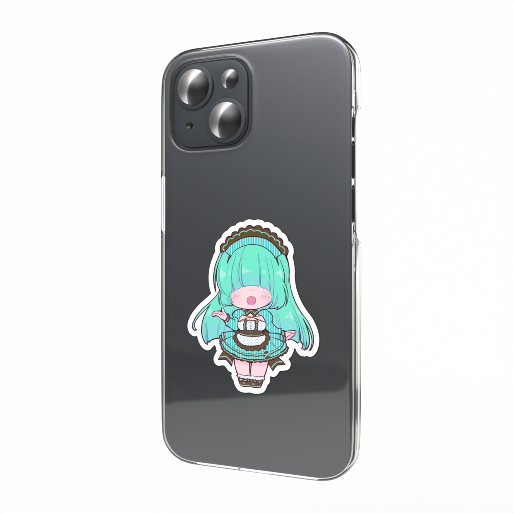 ぷにっとメカクレちゃんスマホステッカー