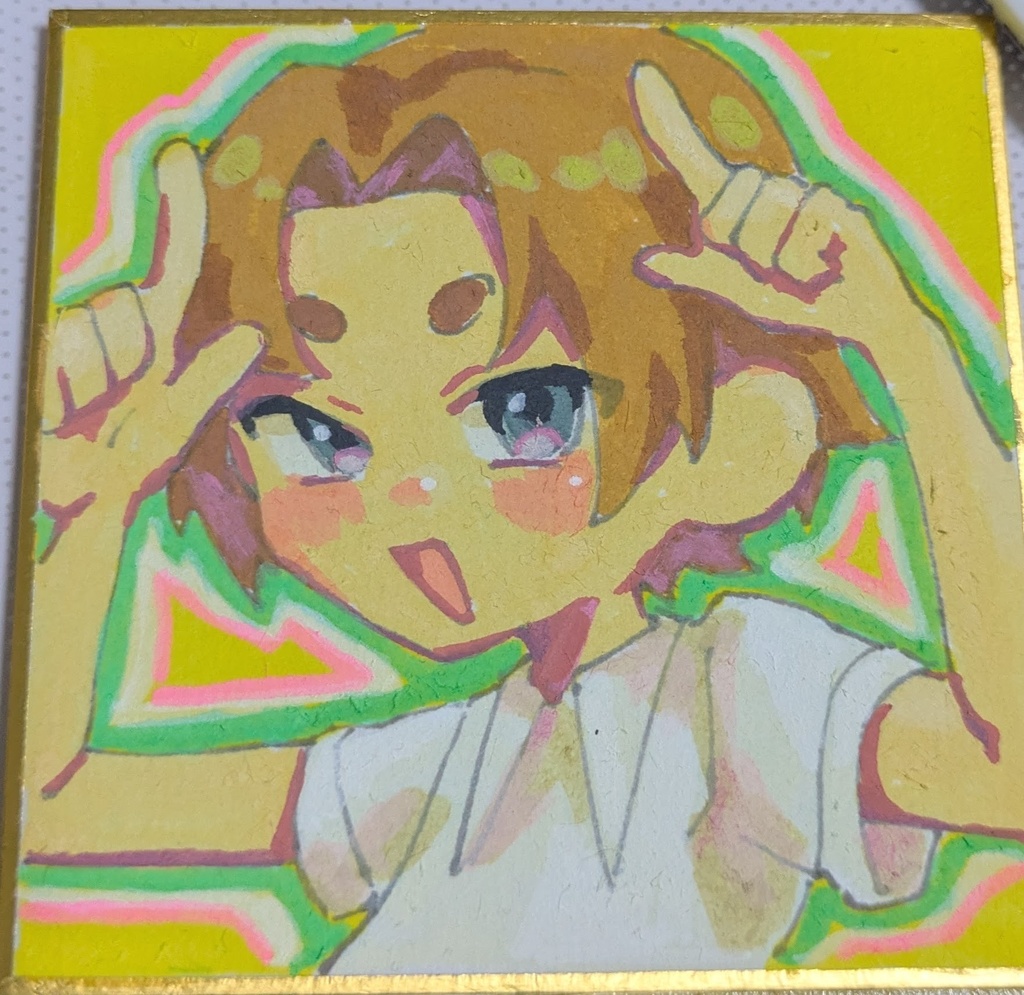 【ミニ原画】豆色紙