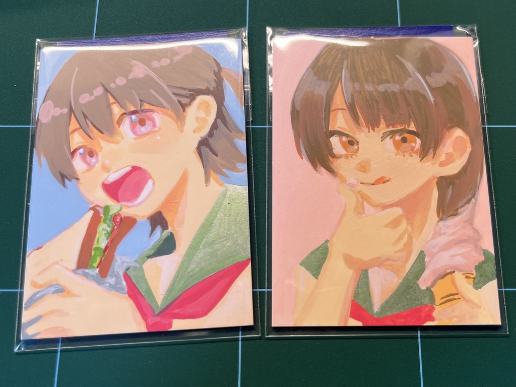 ミニ原画　「食」