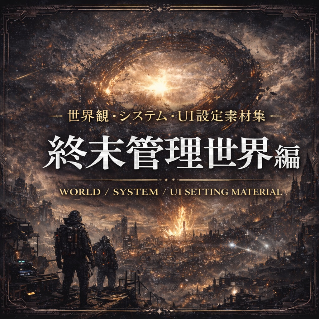 世界観・システム・UI設定素材集 終末管理世界編