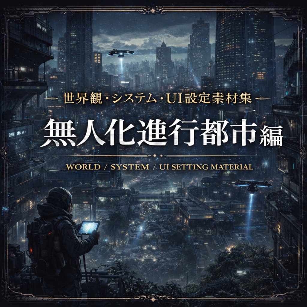 世界観・システム・UI設定素材集 無人化進行都市編
