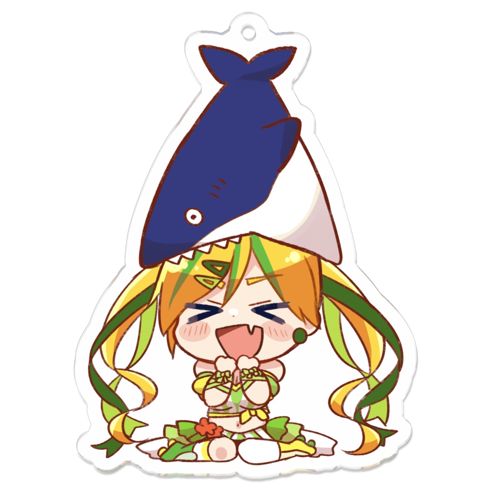 サメギャル(にっこり)