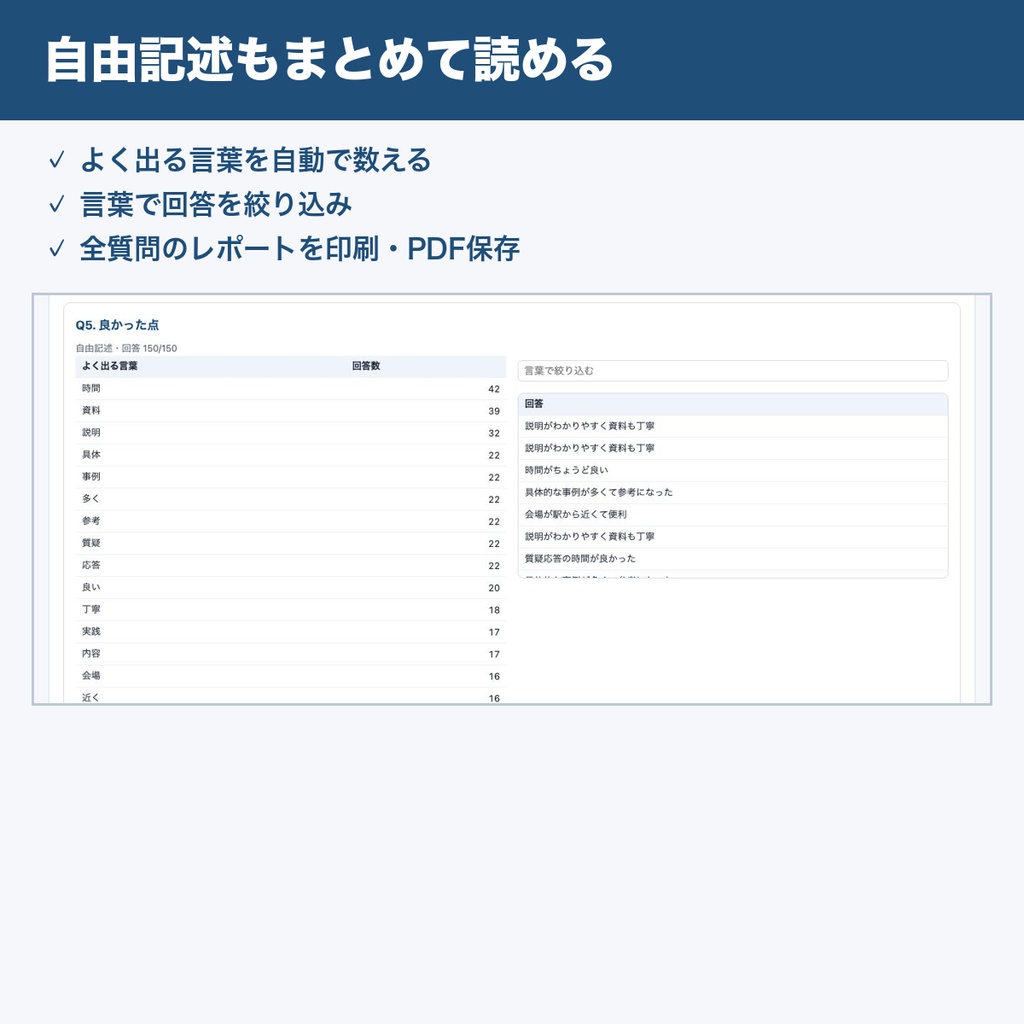 MisaNeco SurveyLens|アンケート集計ツール|GoogleフォームのCSVを入れるだけで集計・グラフ・クロス集計・NPS|買い切り