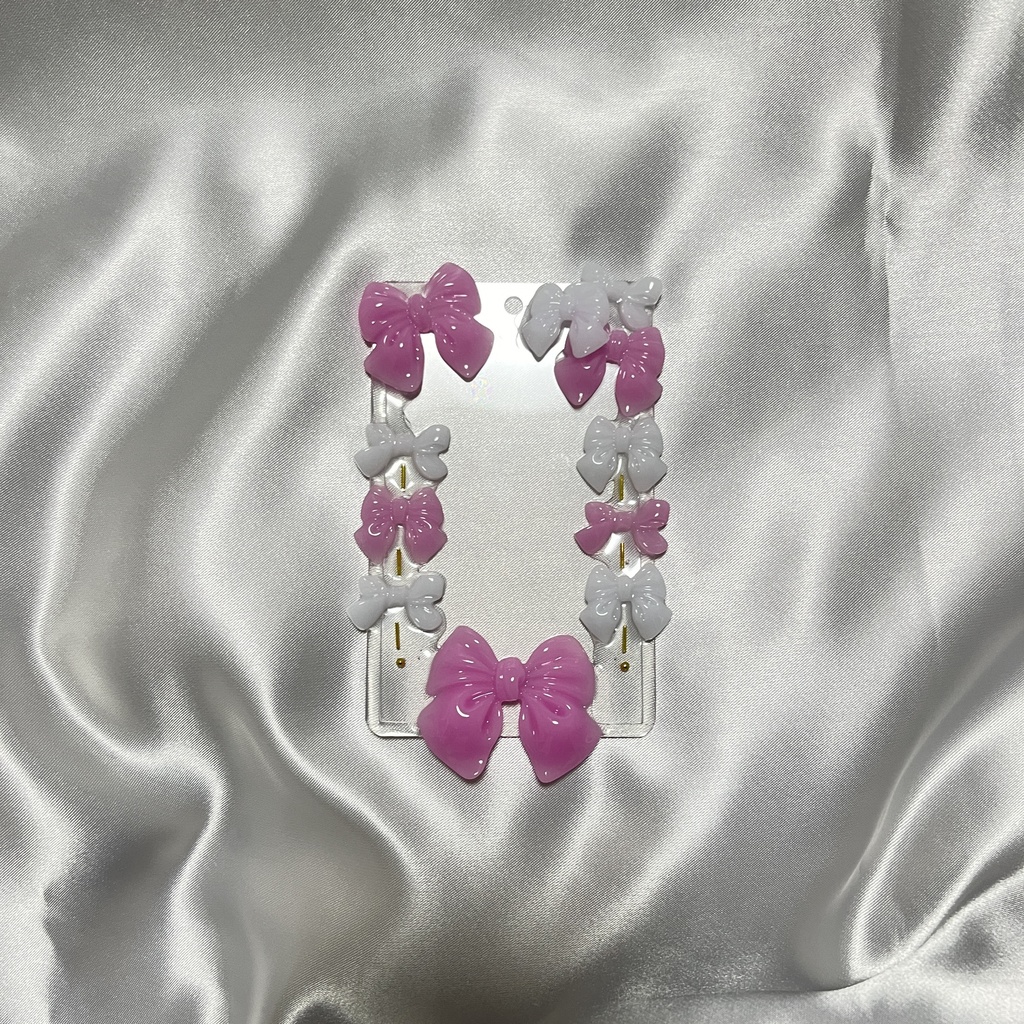 リボン🎀チェキケース 🤍ྀི🩷ྀི