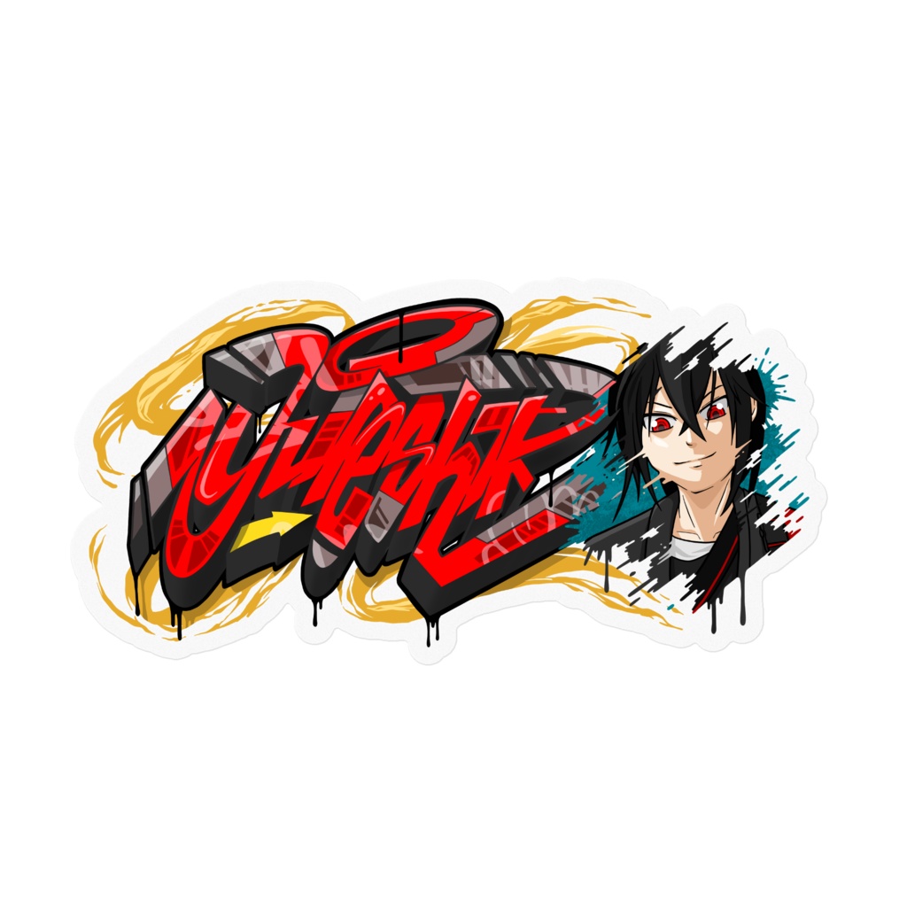 グラフィティステッカー(イラスト有り)