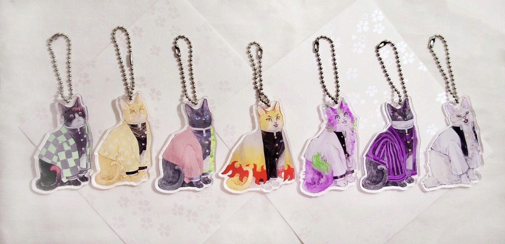 【猫隊士】アクリルキーホルダー