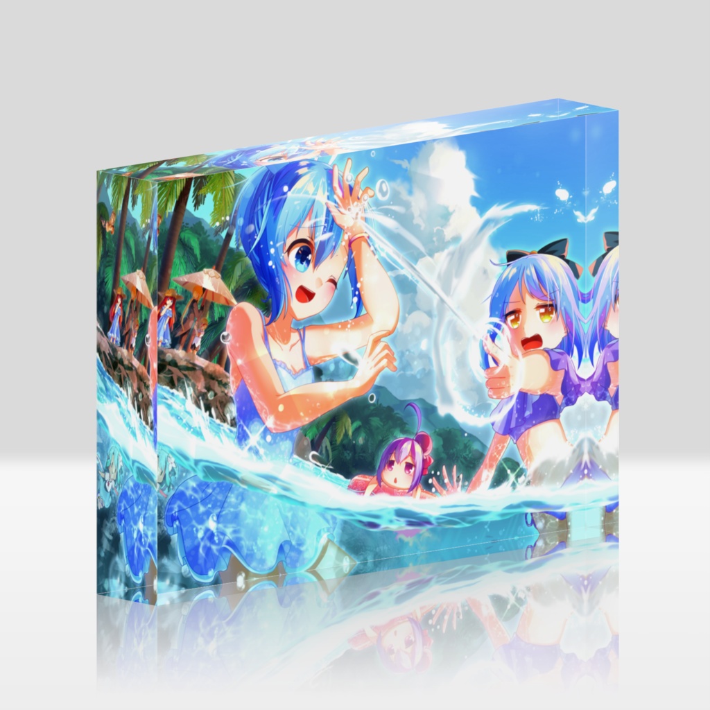 スピリタシア　「みんなで海！」アクリルブロック