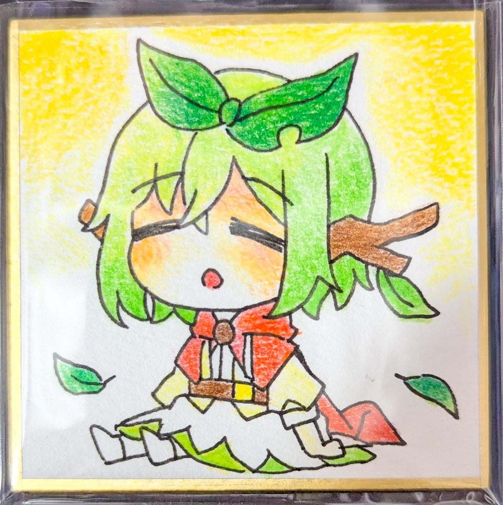 【創作】豆色紙イラスト　ユノ
