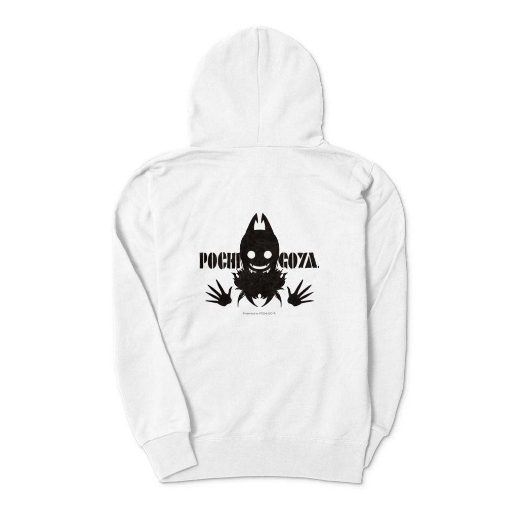 ジップパーカー白×黒【姉なるもの】