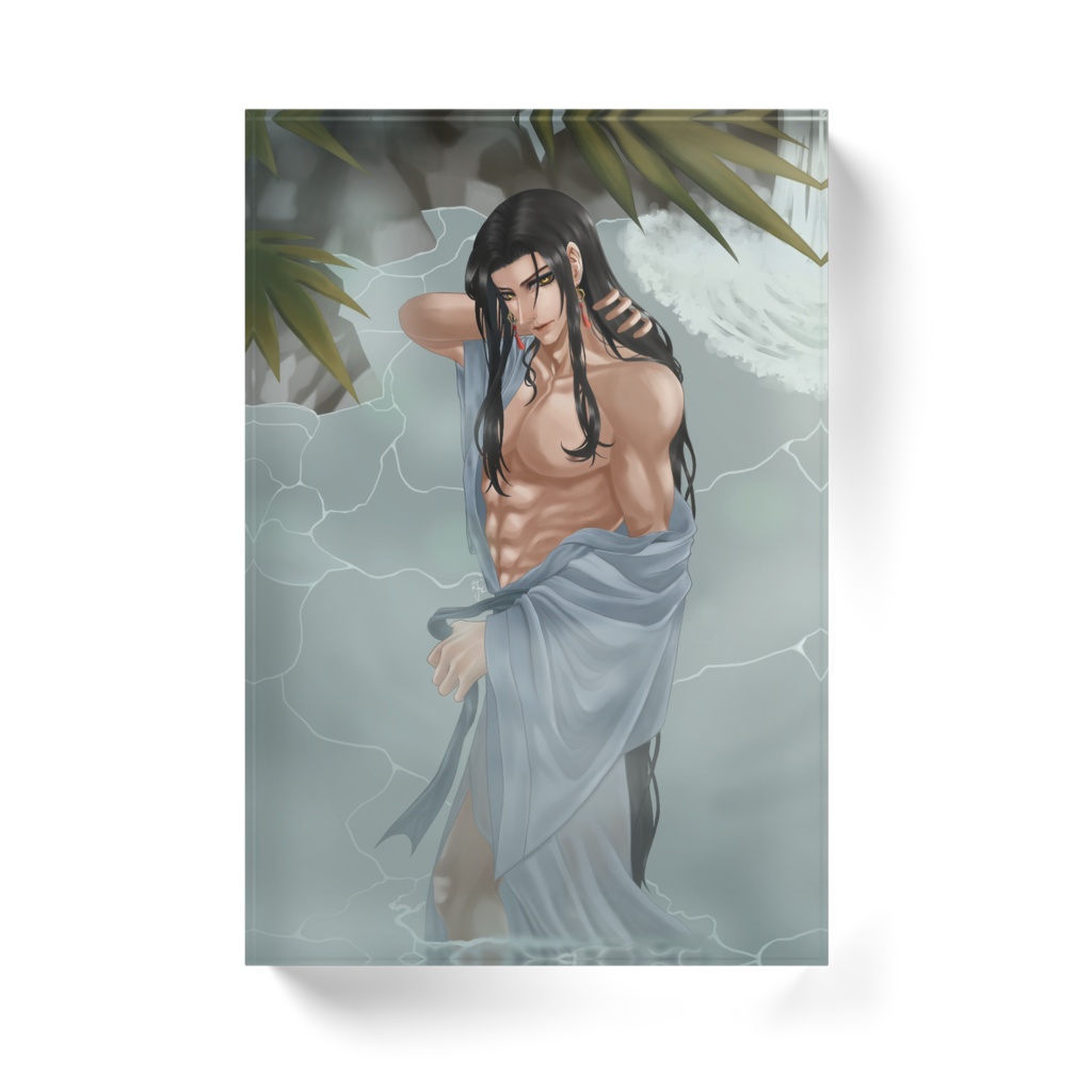 アクリルブロック《麒麟皇子・入浴編》