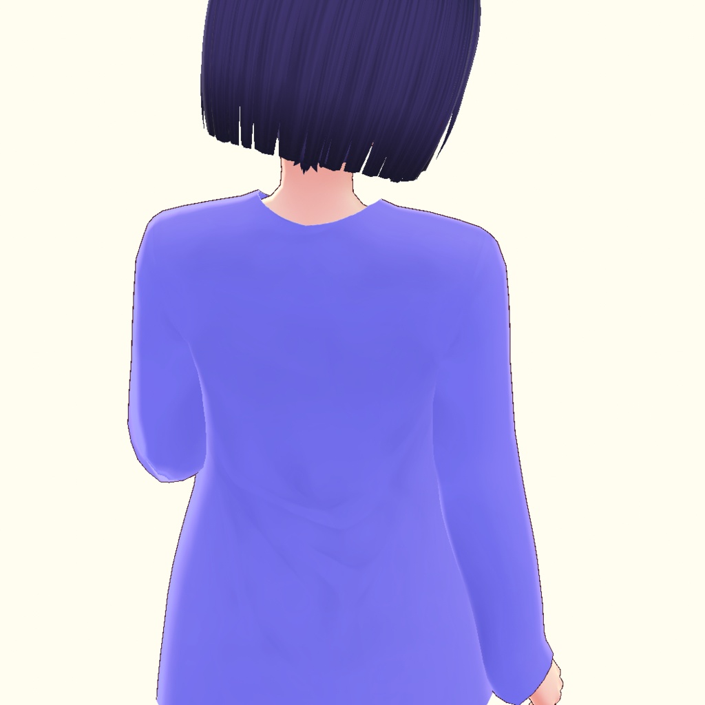 【VRoid】萌えそでロングT