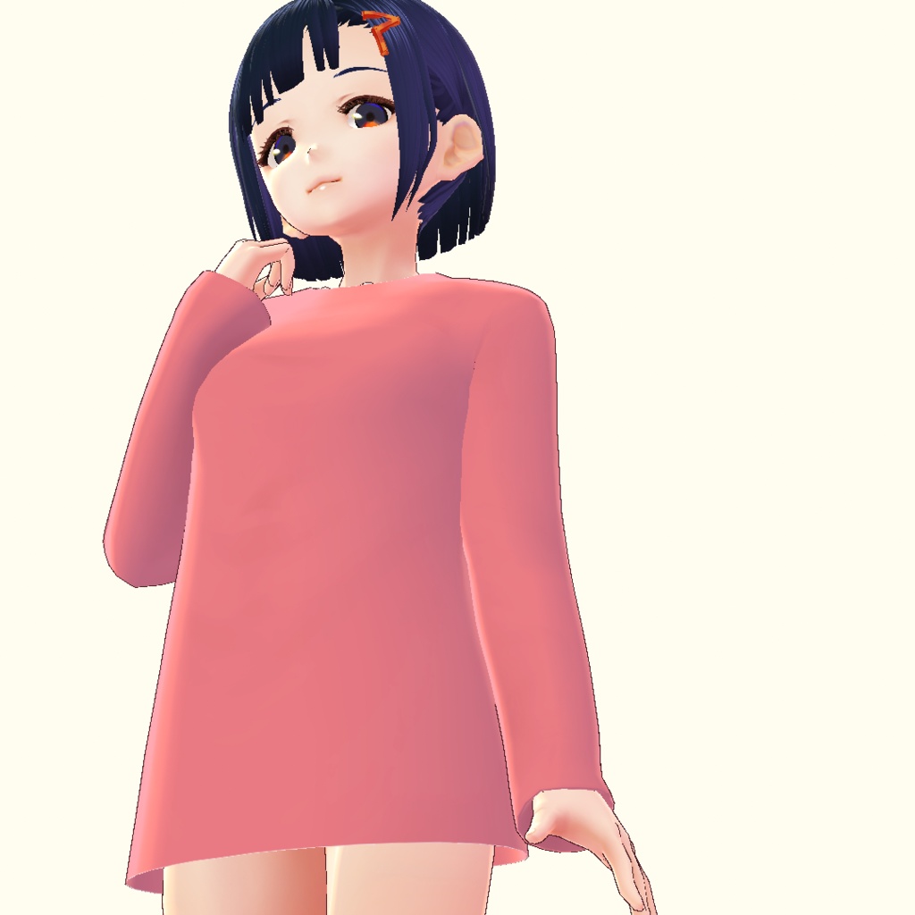 【VRoid】萌えそでロングT