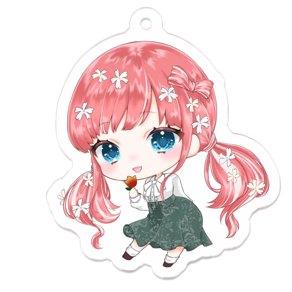 花菜多ミニキャラアクリルキーホルダー