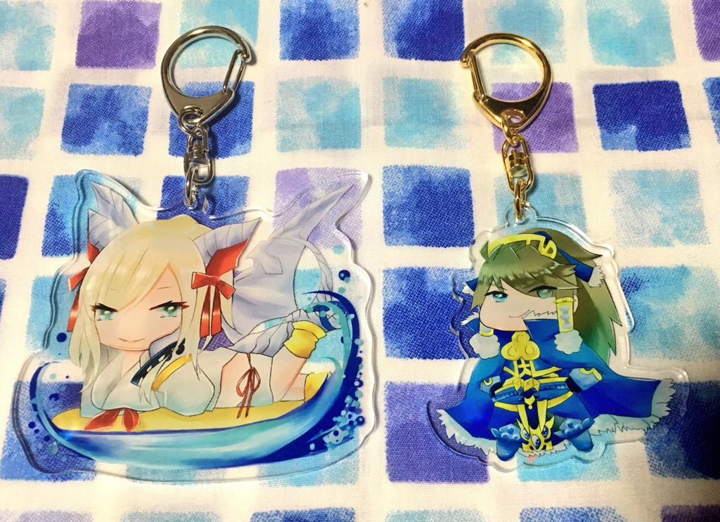 水ミルアクリルキーホルダー