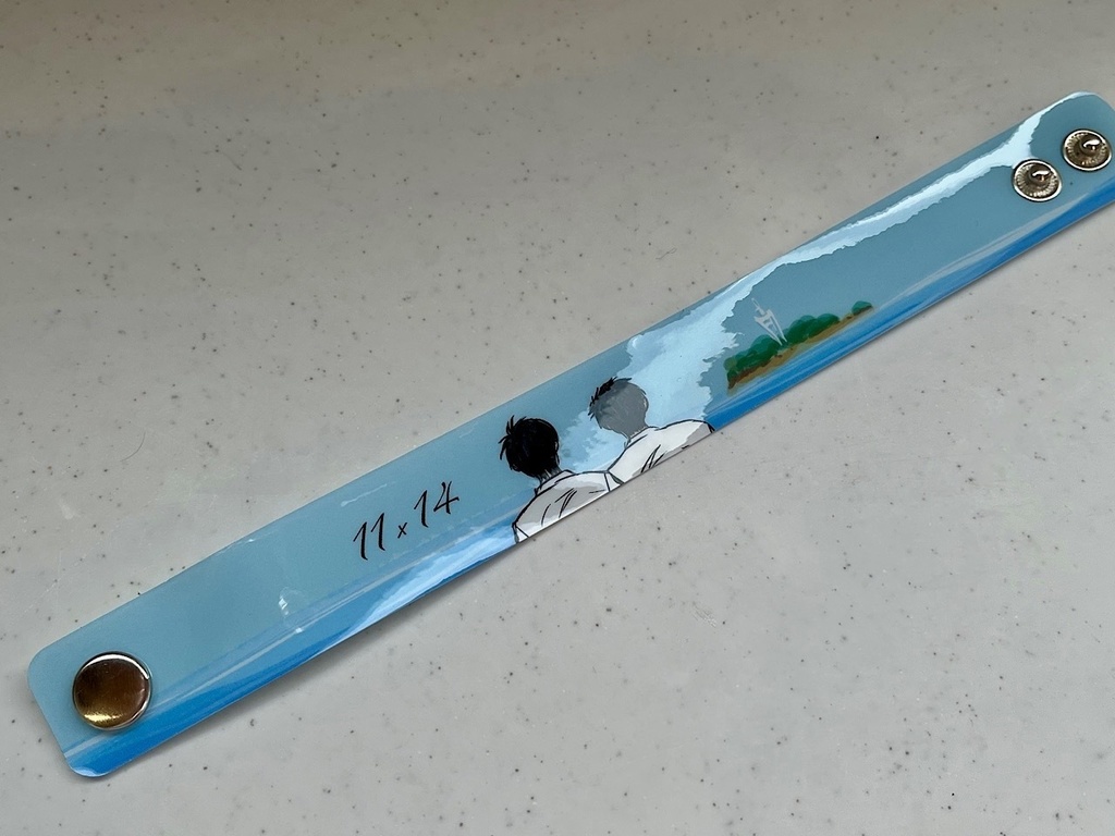 PVCリストバンド「青い空」（クリックポスト）