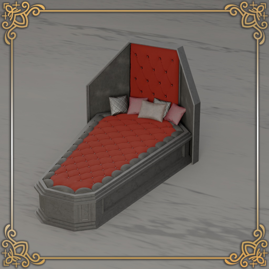 棺の天蓋ベッド -CoffinBed-