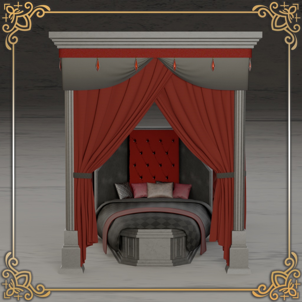 棺の天蓋ベッド -CoffinBed-