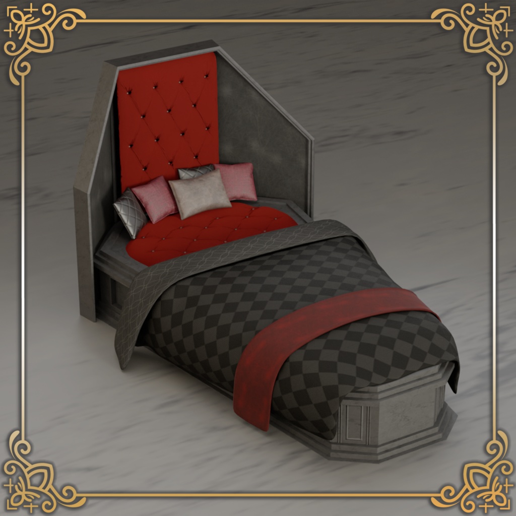 棺の天蓋ベッド -CoffinBed-