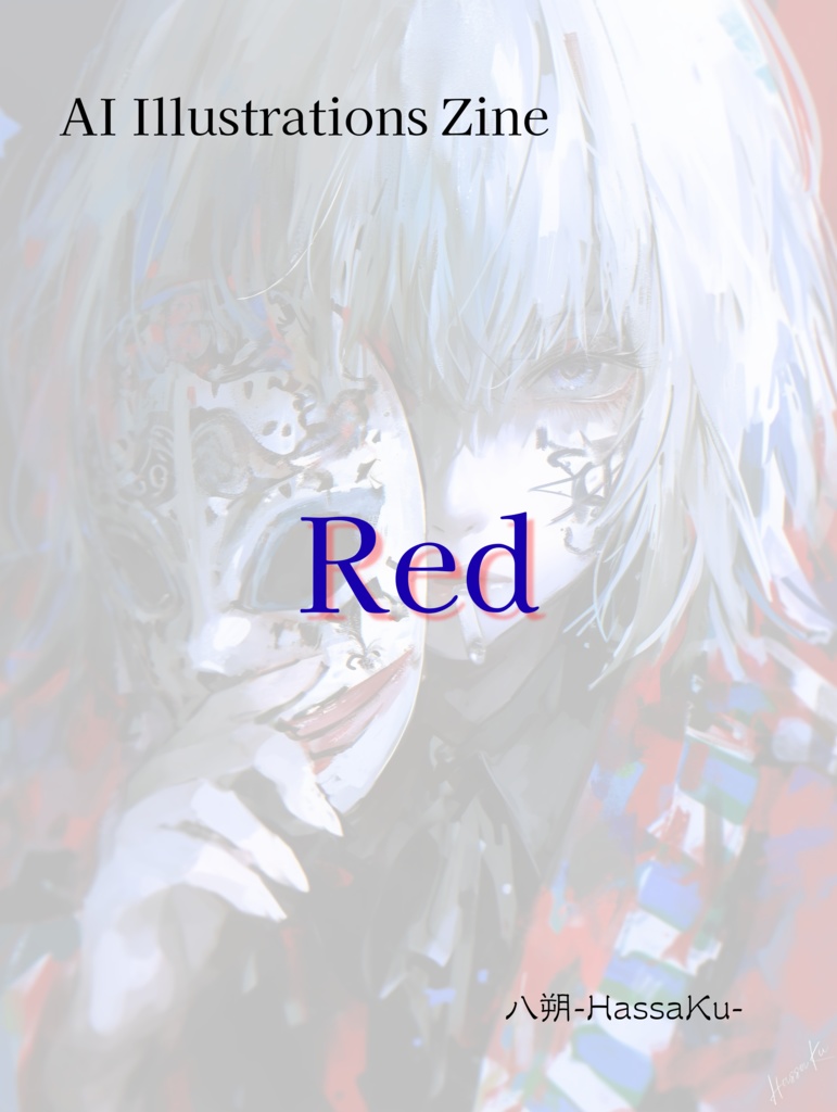 AI illustrations Zine 「Red」