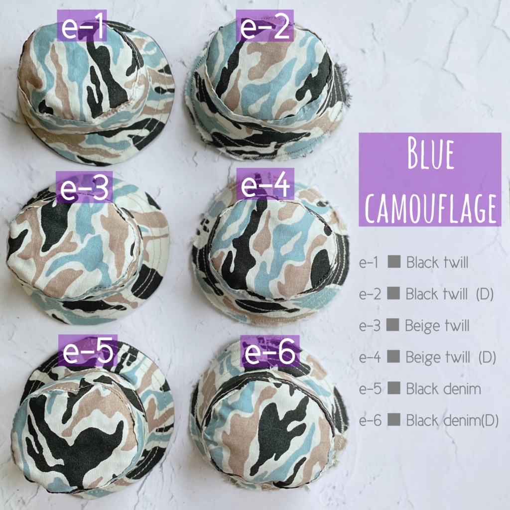 派手柄リバーシブルバケハ(10cm.12cmぬい用)