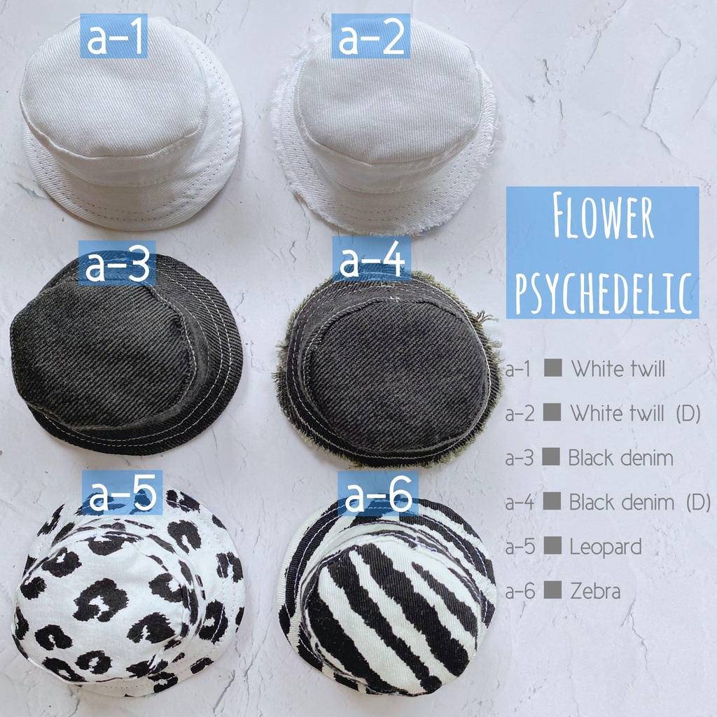 派手柄リバーシブルバケハ(10cm.12cmぬい用)