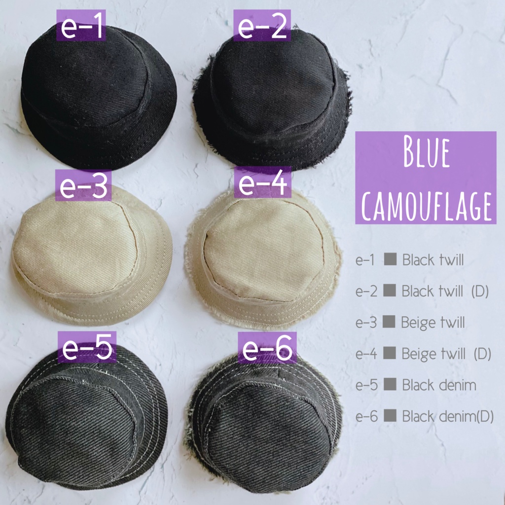 派手柄リバーシブルバケハ(10cm.12cmぬい用)