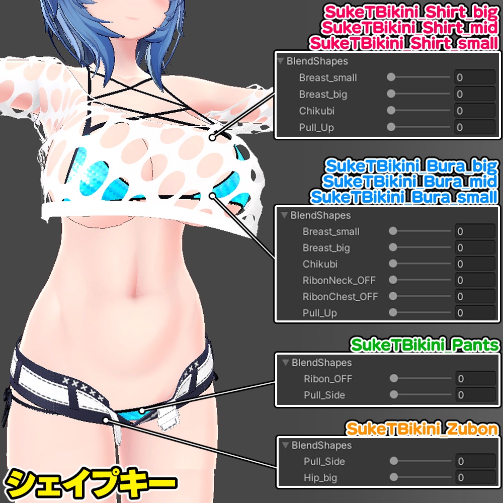 【イメリス用】透けTビキニ