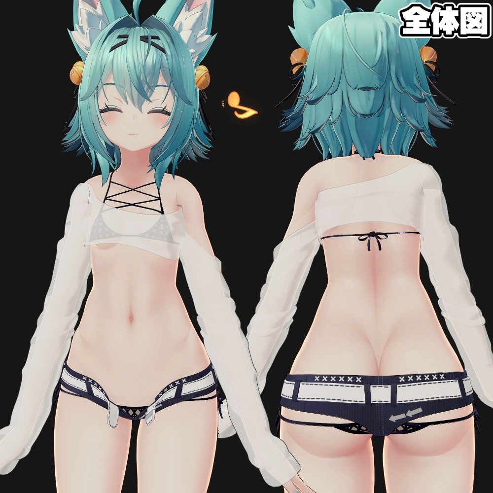 【竜胆ちゃん用】透けTビキニ